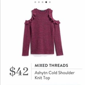 Stitch Fix cold shoulder sweater